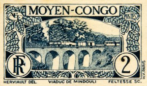 Moyen-Congo 2 Stamp